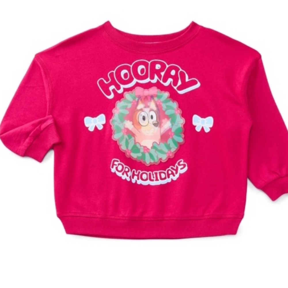 Girls 5T Bluey & Bingo Holiday Sweatshirt